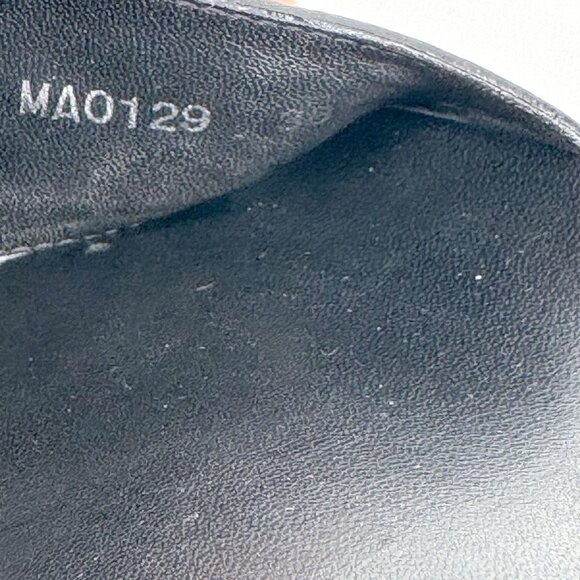 Louis Vuitton New Wave Bom Dia Slide Sandal Size 38 US 8 Black Rainbow Logo Mule - Picture 14 of 15